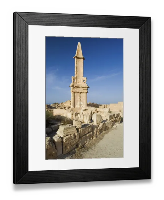 Framed Print : Punic, punian mausoleum in Sabrata, Libya Framed Print : Punic, punian mausoleum in Sabrata, Libya