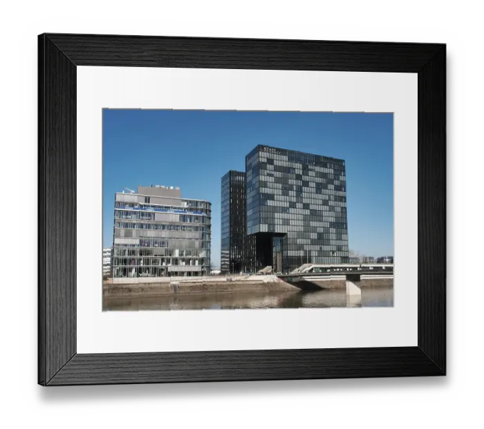 Framed Print : Hyatt Hotel in the Media Harbour