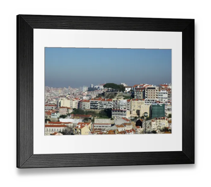 Framed Print : Lisbon viewed from Castelo do San Jorge