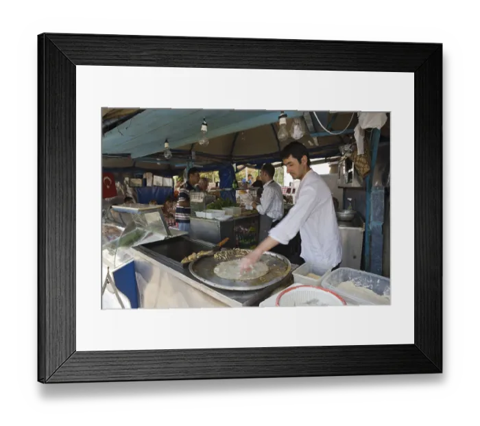 Framed Print : Fish market, by the Galata Bridge
