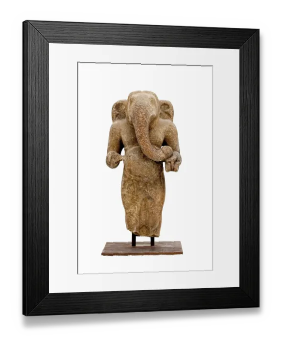 Framed Print : Ganesha, elephant god in Hinduism and Buddhism