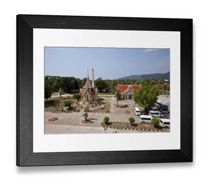 Framed Print : View of the temple Wat Chalong Framed Print : View of the temple Wat Chalong