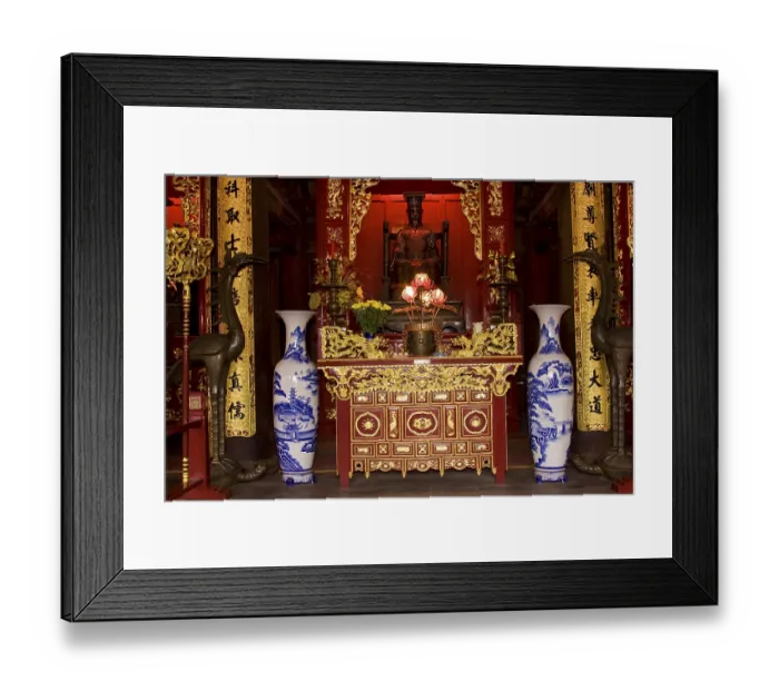 Framed Print : Temple of Literature, Hanoi, Confucius Temple