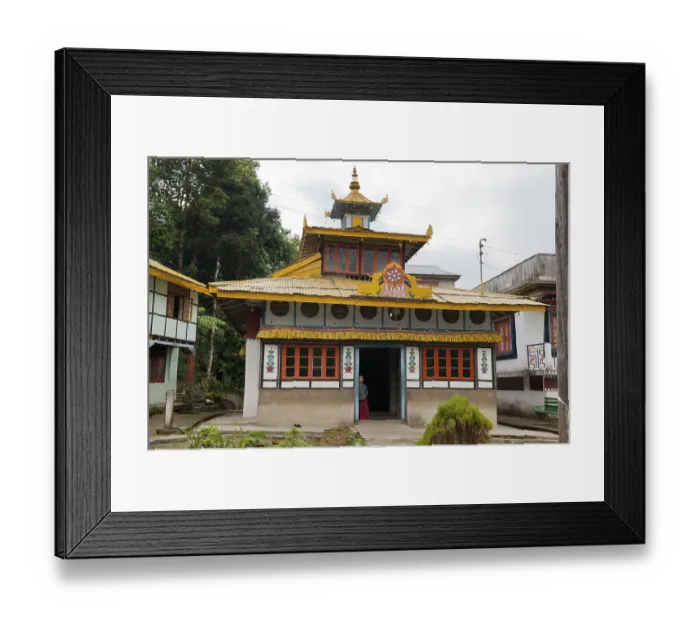 Framed Print : Tibetan Buddhism, Yung Drung Kundrak Lingbon Monastery