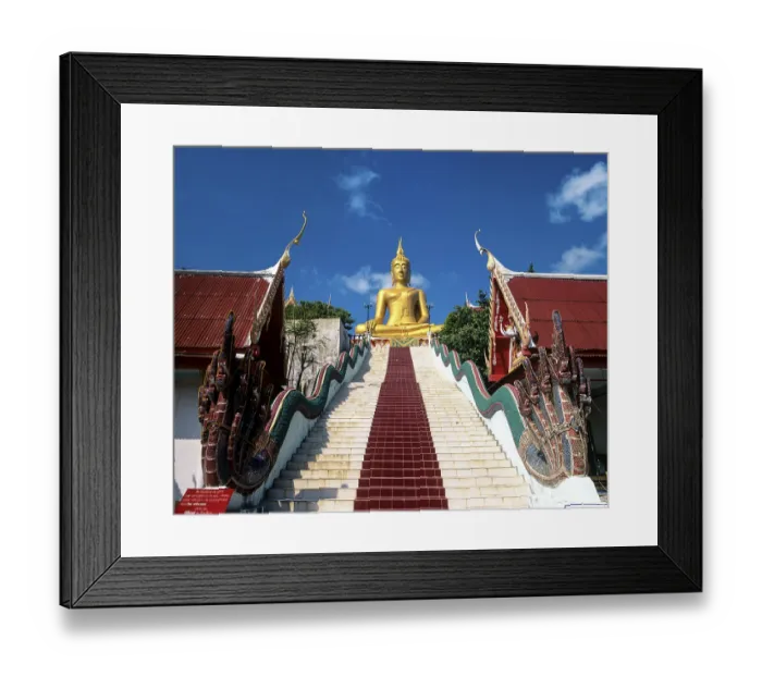 Framed Print : Stairs to the 12m high Big Buddha statue Framed Print : Stairs to the 12m high Big Buddha statue