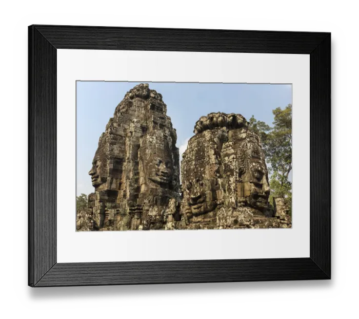 Framed Print : Towers with the face of Bodhisattva Lokeshvara Framed Print : Towers with the face of Bodhisattva Lokeshvara