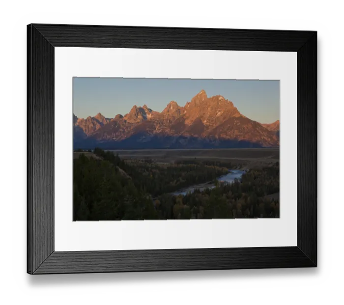 Framed Print : Snake River, View from Snake River Overlook