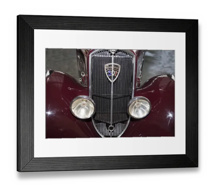 Framed Print : Detail, Peugeot 301 D coupe from 1936 Framed Print : Detail, Peugeot 301 D coupe from 1936