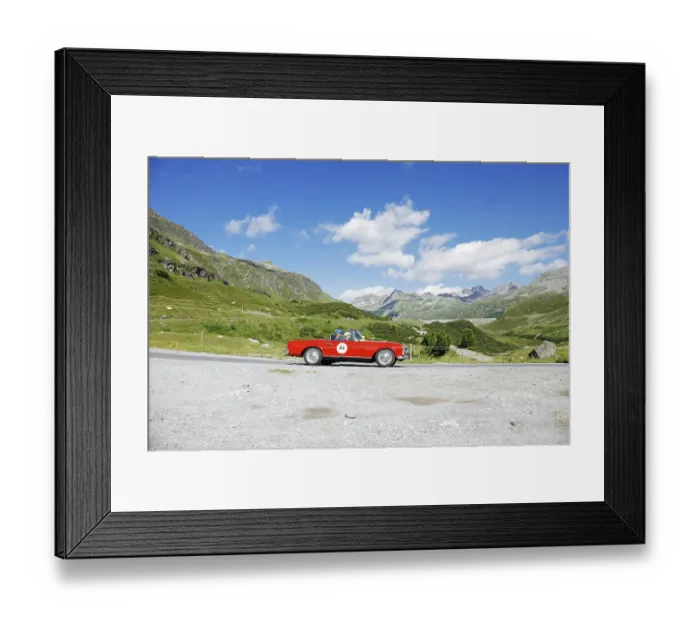 Framed Print : Vintage car rally Silvretta Classic 2022