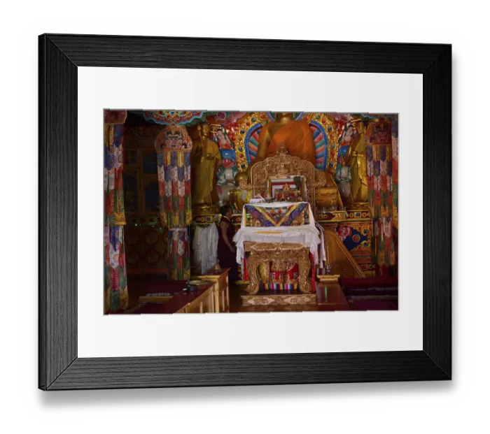 Framed Print : Buddha statue, Matho Monastery