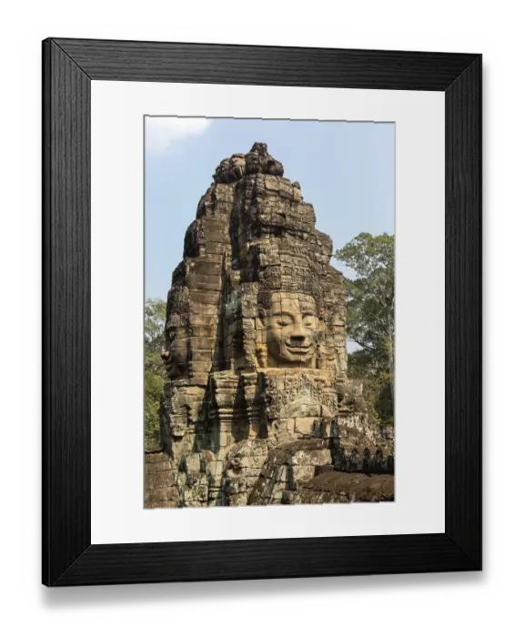 Framed Print : Tower with the face of Bodhisattva Lokeshvara Framed Print : Tower with the face of Bodhisattva Lokeshvara