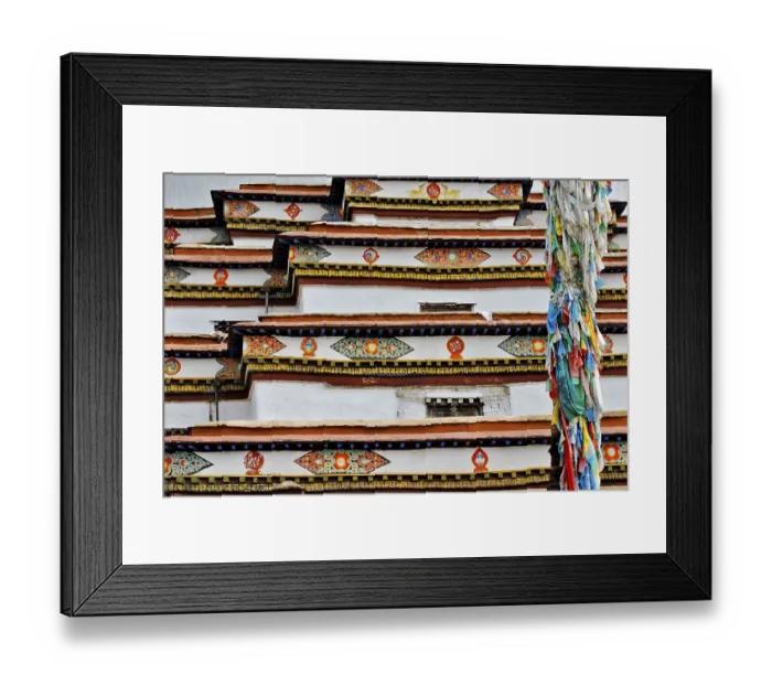 Framed Print : Stupa Kumbum, Gyantse, Tibet