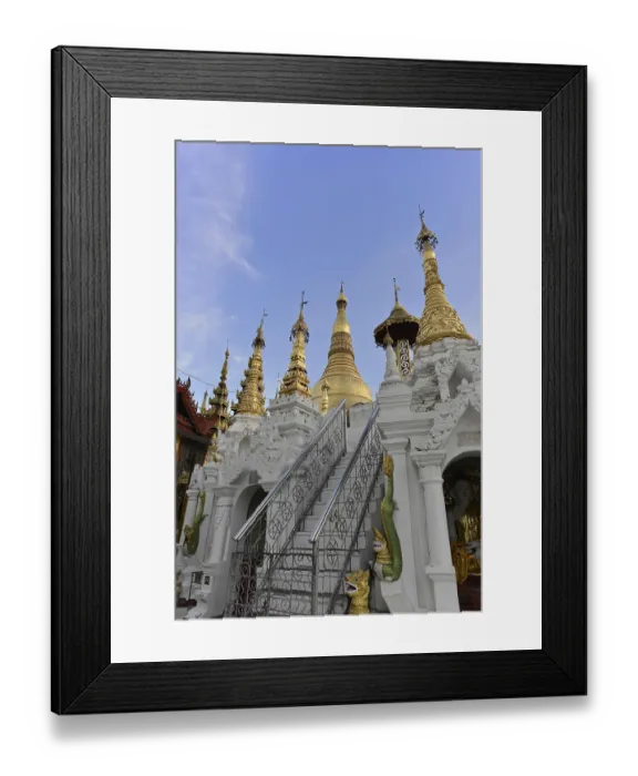 Framed Print : Shwedagon Pagoda, Yangon, Myanmar