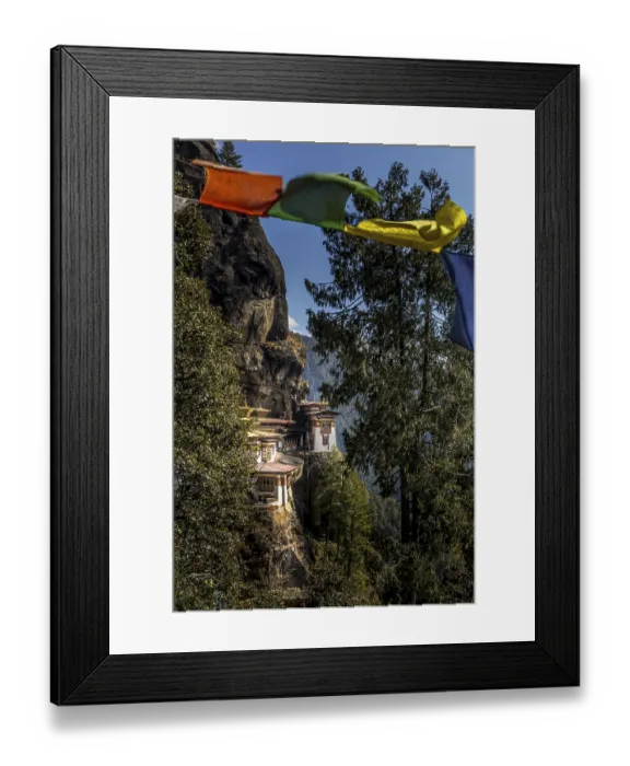 Framed Print : The Taktshang Palphug monastery on it's steep cliff The Taktshang Palphug monastery on it's steep cliff