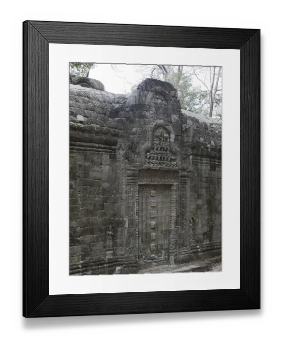 Framed Print : Ruins at Ta Prohm Temple, Siem Reap Province