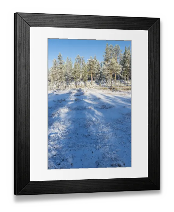 Framed Print : Winter landscape, Gallivare