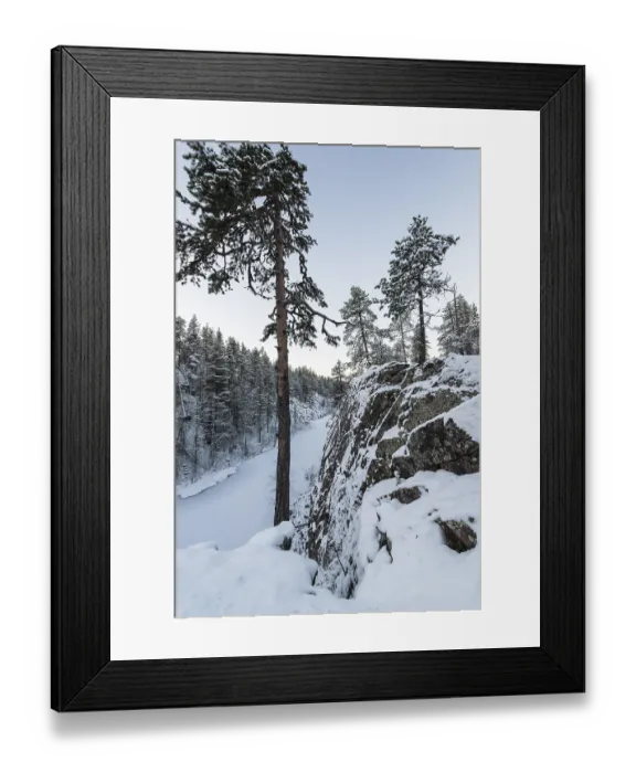 Framed Print : Winter landscape, Gallivare Framed Print : Winter landscape, Gallivare