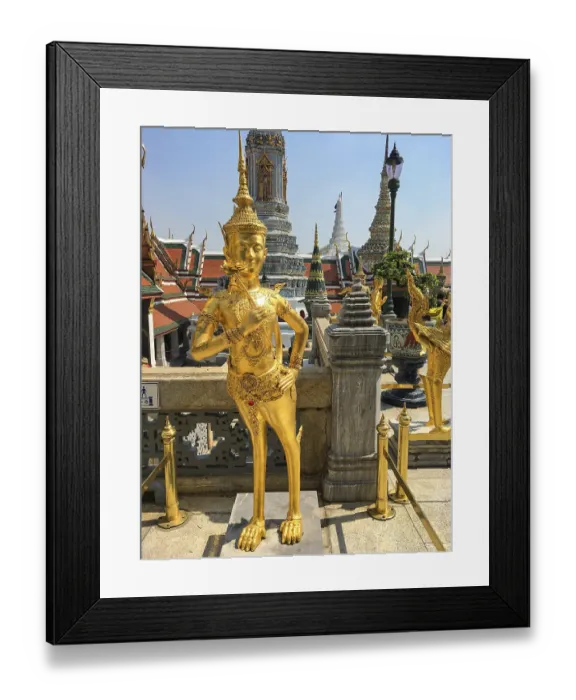 Framed Print : Statue of a Kinnara in Wat Phra Kaew in Bangkok Framed Print : Statue of a Kinnara in Wat Phra Kaew in Bangkok