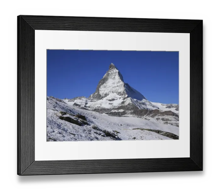 Framed Print : Unique mountain Matterhorn