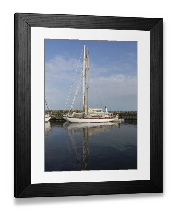Framed Print : Yachts in Grena Framed Print : Yachts in Grena