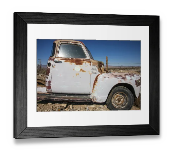 Framed Print : Classic cars in the Arizona desert