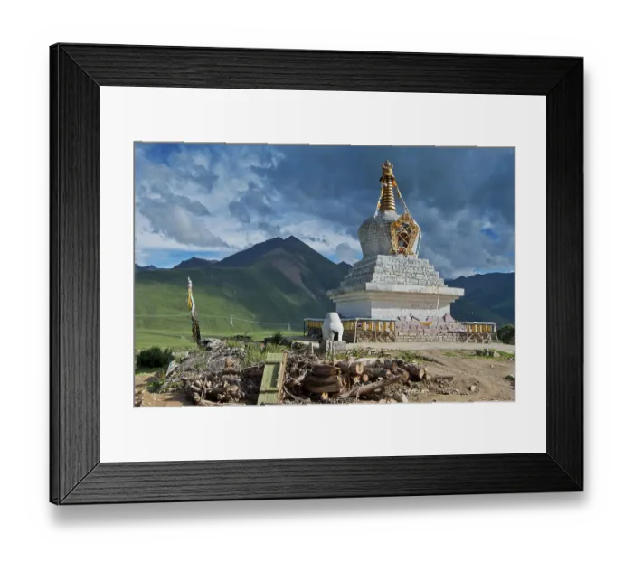 Framed Print : Reting Monastery Chorten, Reting Framed Print : Reting Monastery Chorten, Reting