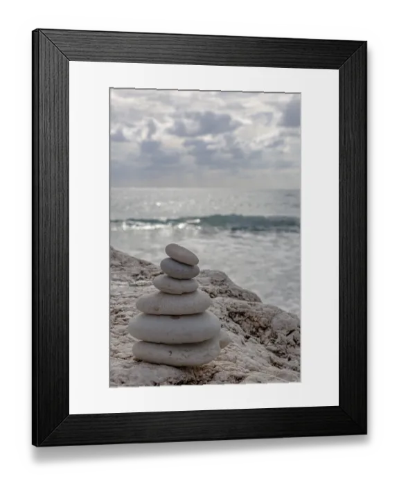 Framed Print : Cairns on the coast