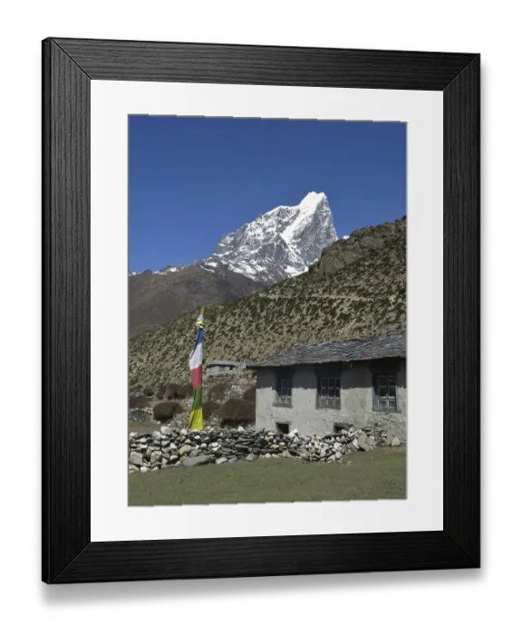 Framed Print : Scene in Dingboche