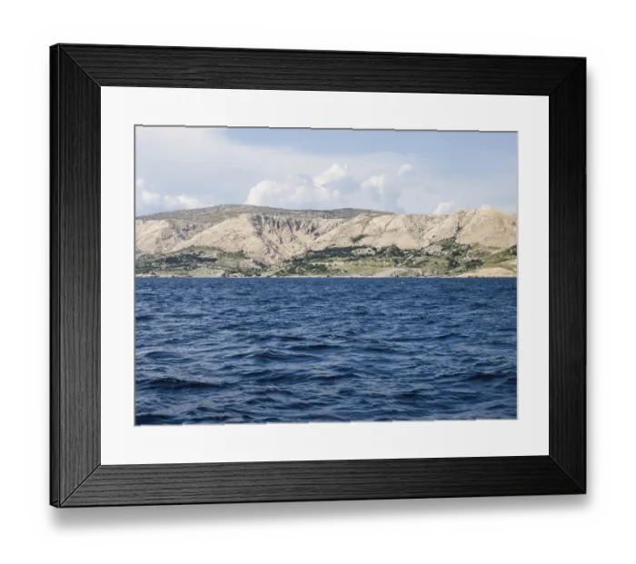 Framed Print : Coastal landscape near Stara Baska Framed Print : Coastal landscape near Stara Baska