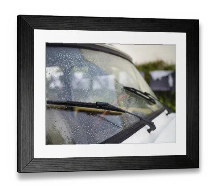 Framed Print : Windscreen wiper on a classic car oldtimer Framed Print : Windscreen wiper on a classic car oldtimer