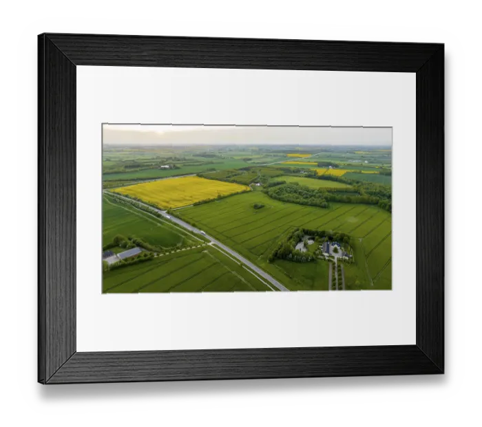 Framed Print : Aerial view, Denmark, Region Syddanmark Framed Print : Aerial view, Denmark, Region Syddanmark