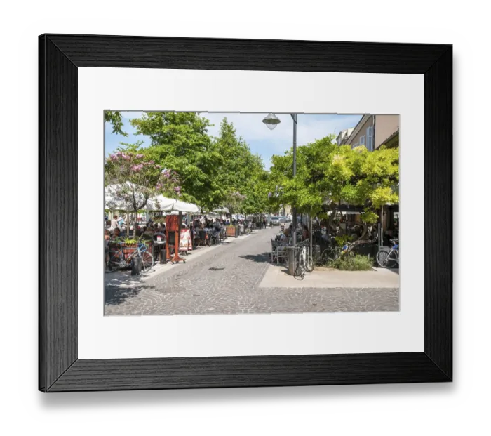 Framed Print : Place Georges Clemenceau, Vidauban Framed Print : Place Georges Clemenceau, Vidauban