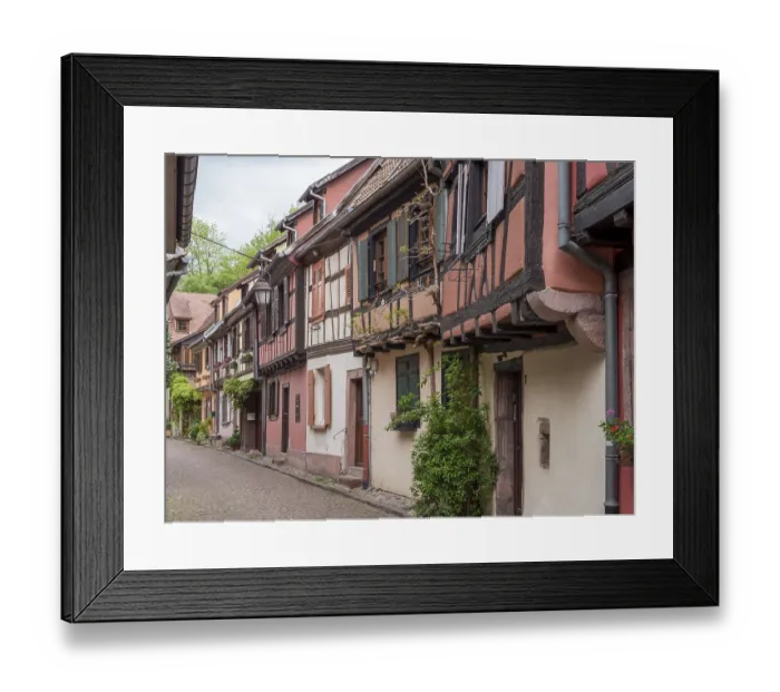 Framed Print : Old half-timbered houses in the centre of the old town Framed Print : Old half-timbered houses in the centre of the old town