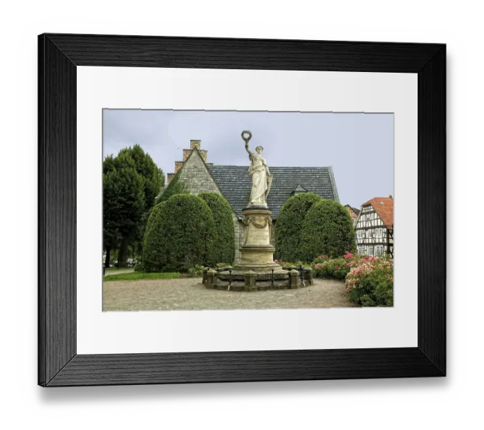 Framed Print : Memorial in front of Kiliankirche Church