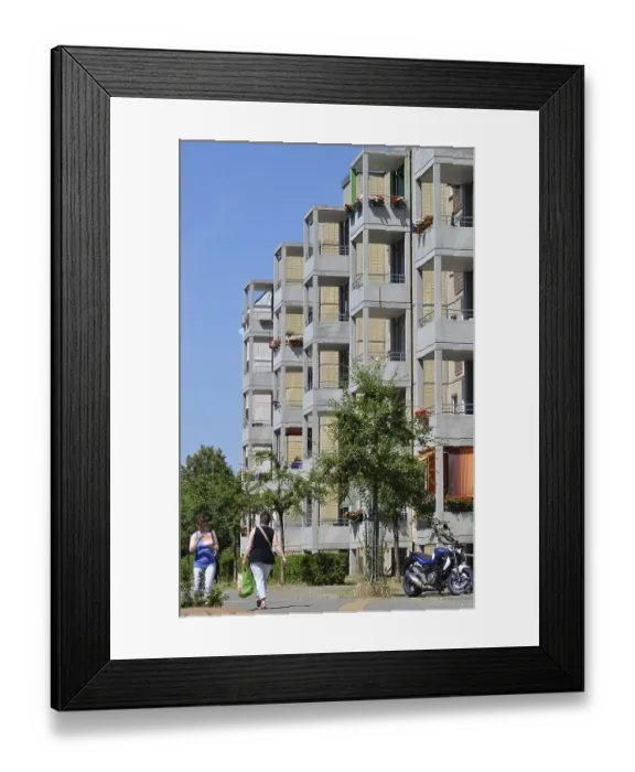 Framed Print : Residential building, Quedlinburger StraBe Framed Print : Residential building, Quedlinburger StraBe