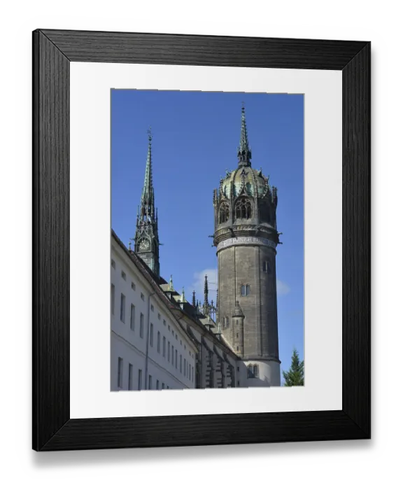 Framed Print : Castle Church, Luther city Wittenberg