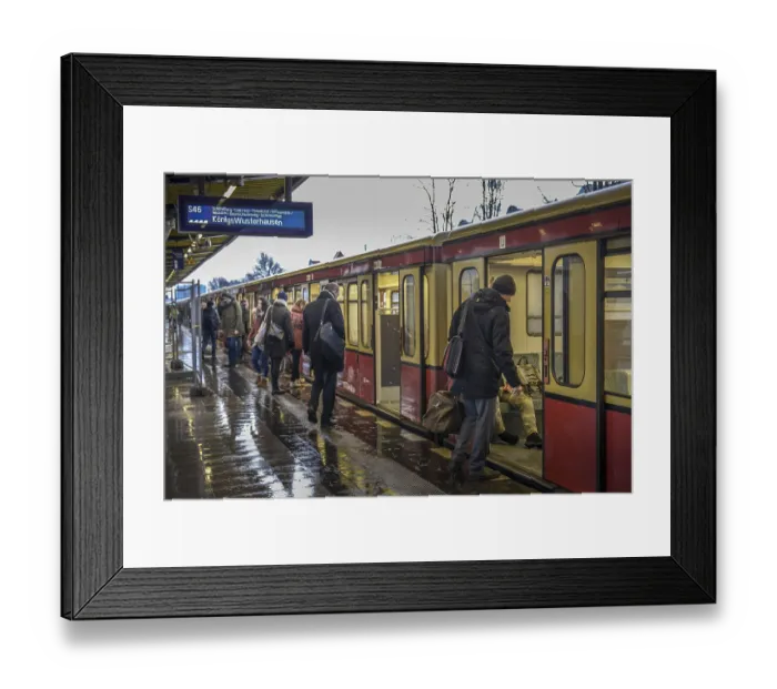 Framed Print : S-Bahn, Bundesplatz, Wilmersdorf, Berlin Germany