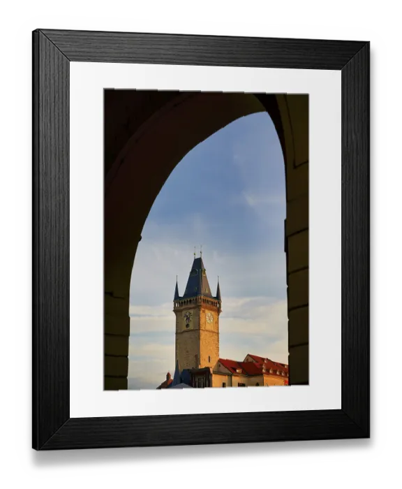 Framed Print : Prague Czech Republic. The Old Town Hall in Old Town Square
