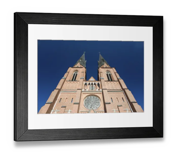 Framed Print : Cathedral in Uppsala, Sweden, Scandinavia, Europe Framed Print : Cathedral in Uppsala, Sweden, Scandinavia, Europe