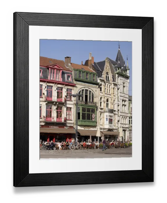 Framed Print : Guild houses on Korenmarkt square in Ghent Framed Print : Guild houses on Korenmarkt square in Ghent