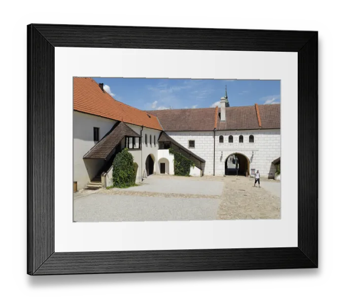 Framed Print : Historic old town of Jindrichuv Hradec