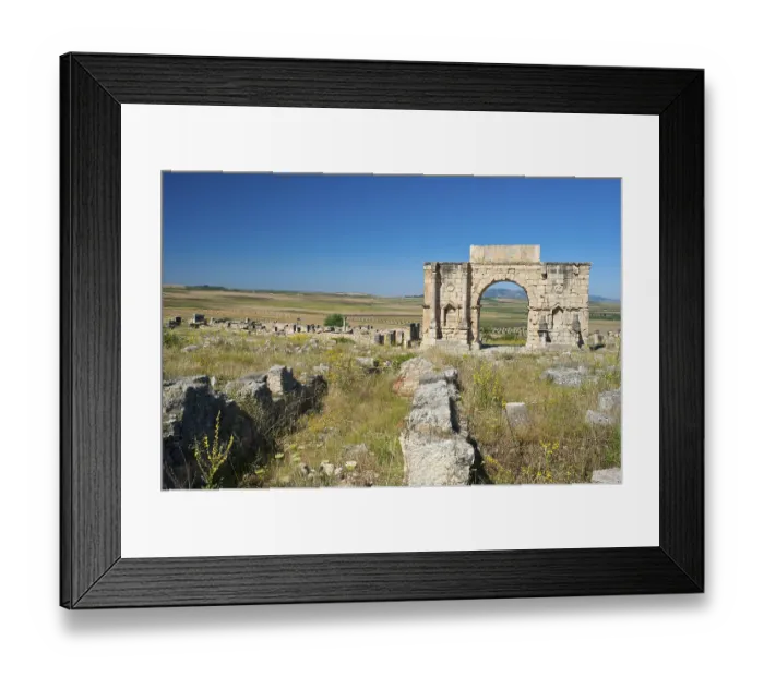 Framed Print : Triumphal arch of Caracalla, Roman ruins Framed Print : Triumphal arch of Caracalla, Roman ruins
