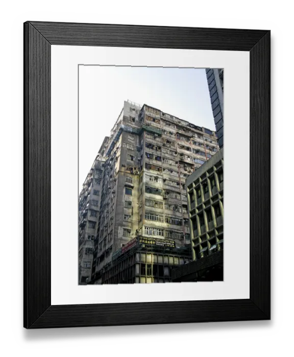 Framed Print : Old residential apartment building Framed Print : Old residential apartment building
