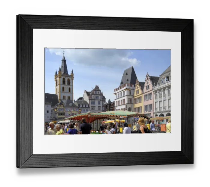 Framed Print : Rhineland-Palatinate, Trier, pedestrian zone