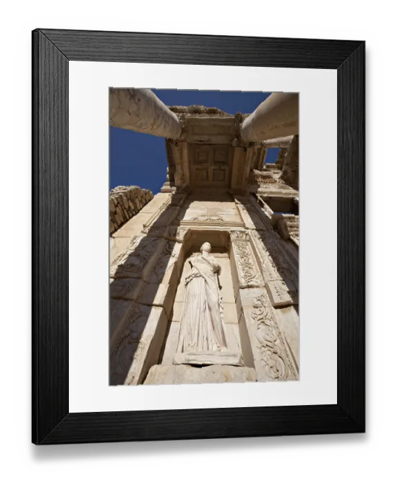 Framed Print : The Library of Celsus is an ancient building in Ephesus Framed Print : The Library of Celsus is an ancient building in Ephesus