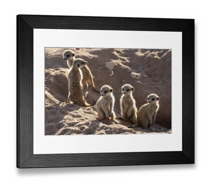 Framed Print : Meerkats (Suricata suricatta), Kaan Naankuse Framed Print : Meerkats (Suricata suricatta), Kaan Naankuse
