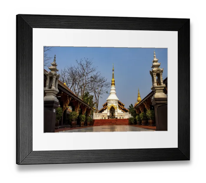Framed Print : Wat Phra That Doi Phra Chan on a mountain in Mae Tha District Framed Print : Wat Phra That Doi Phra Chan on a mountain in Mae Tha District