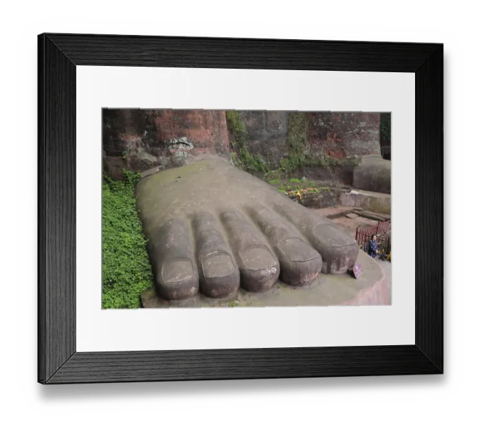 Framed Print : Leshan giant buddha, china