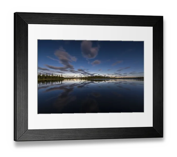 Framed Print : Moonlit night, Sjaunja Nature Reserve Framed Print : Moonlit night, Sjaunja Nature Reserve