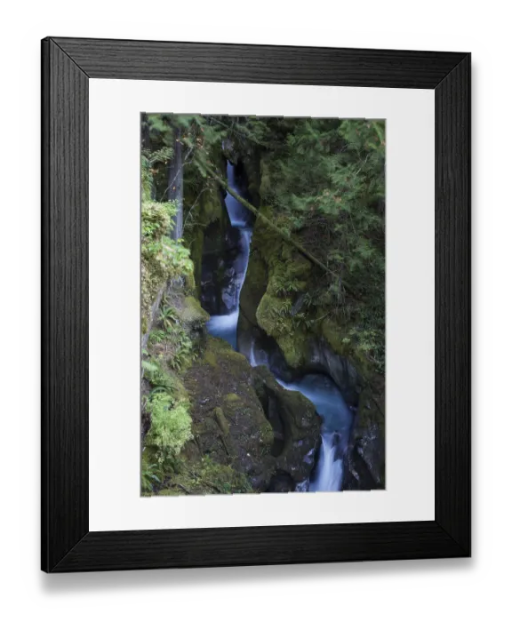 Framed Print : Ladder Creek Falls, Newhalem, North Cascades National Park